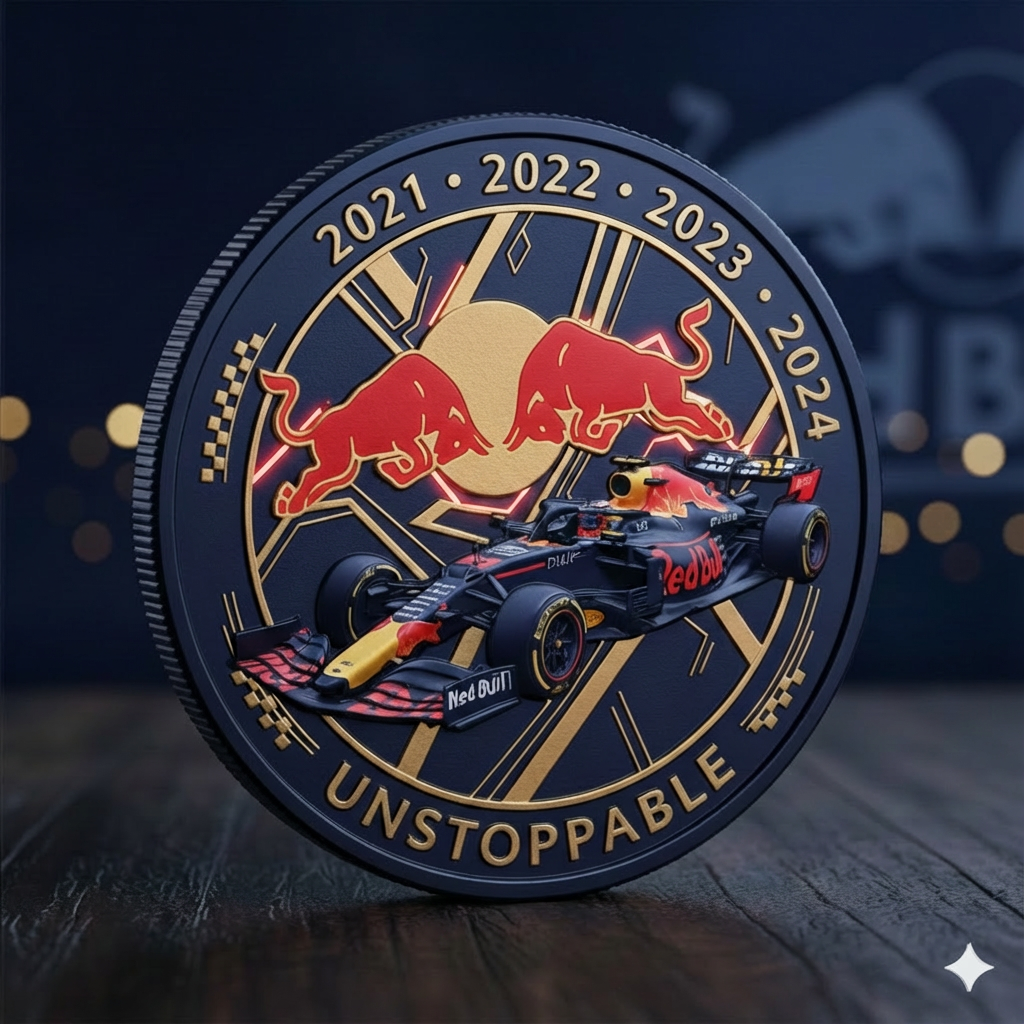 Max Verstappen Red Bull F1 World Champion Commemorative Coin