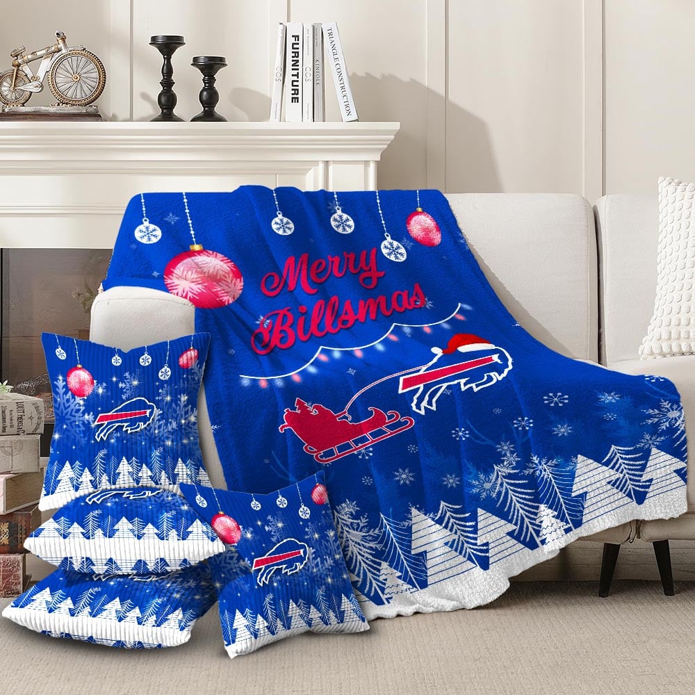 🏈 Football Team Christmas Blanket & Pillowcase Set – Cozy Up with Team Spirit! 🎄