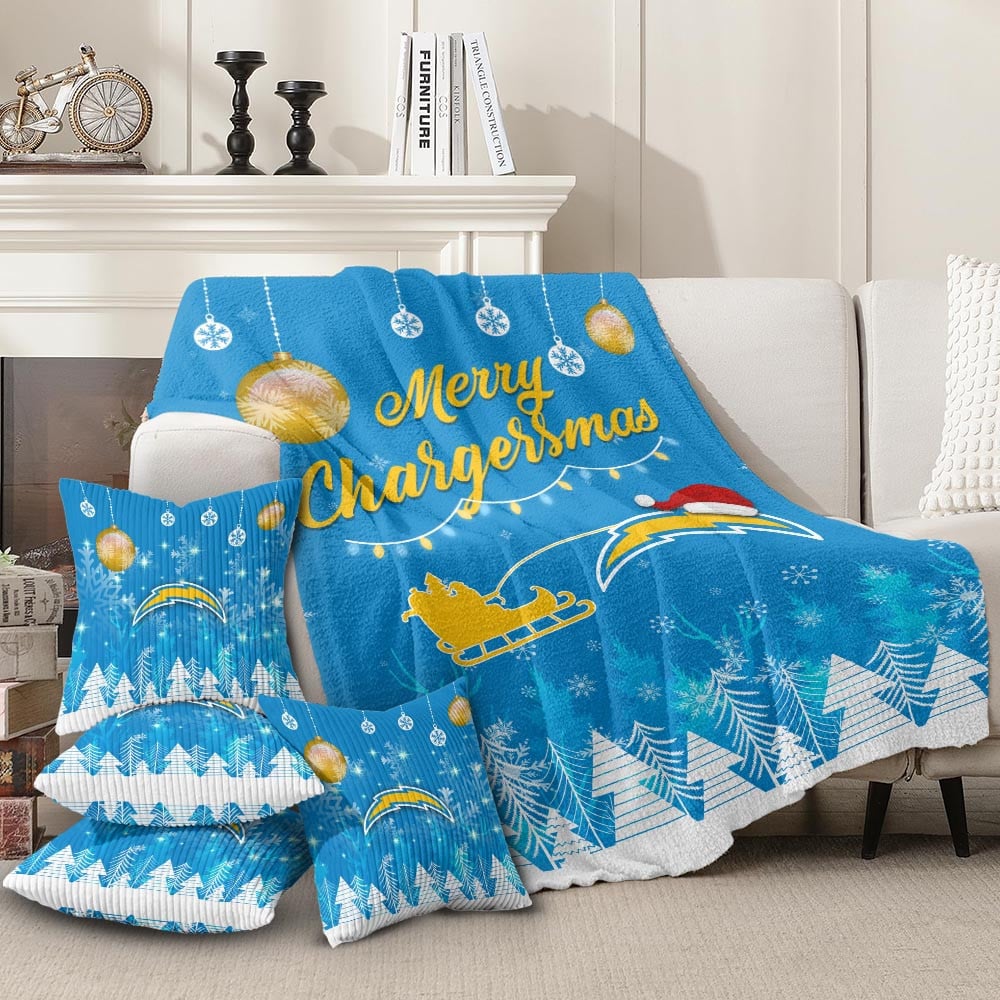 🏈 Football Team Christmas Blanket & Pillowcase Set – Cozy Up with Team Spirit! 🎄