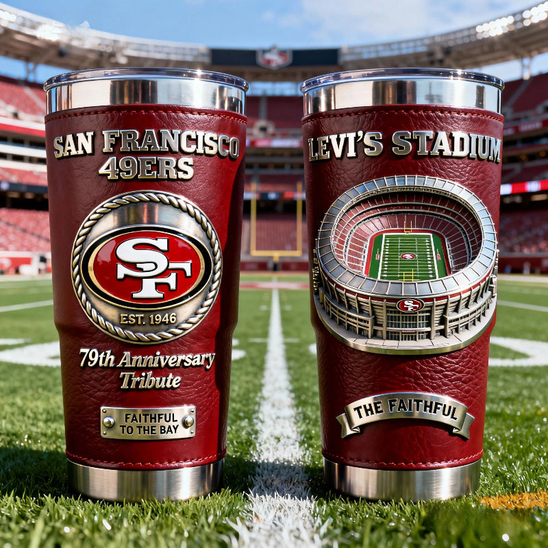 San Francisco 49ers 79th Anniversary Tribute Tumbler – Levi's Stadium Edition